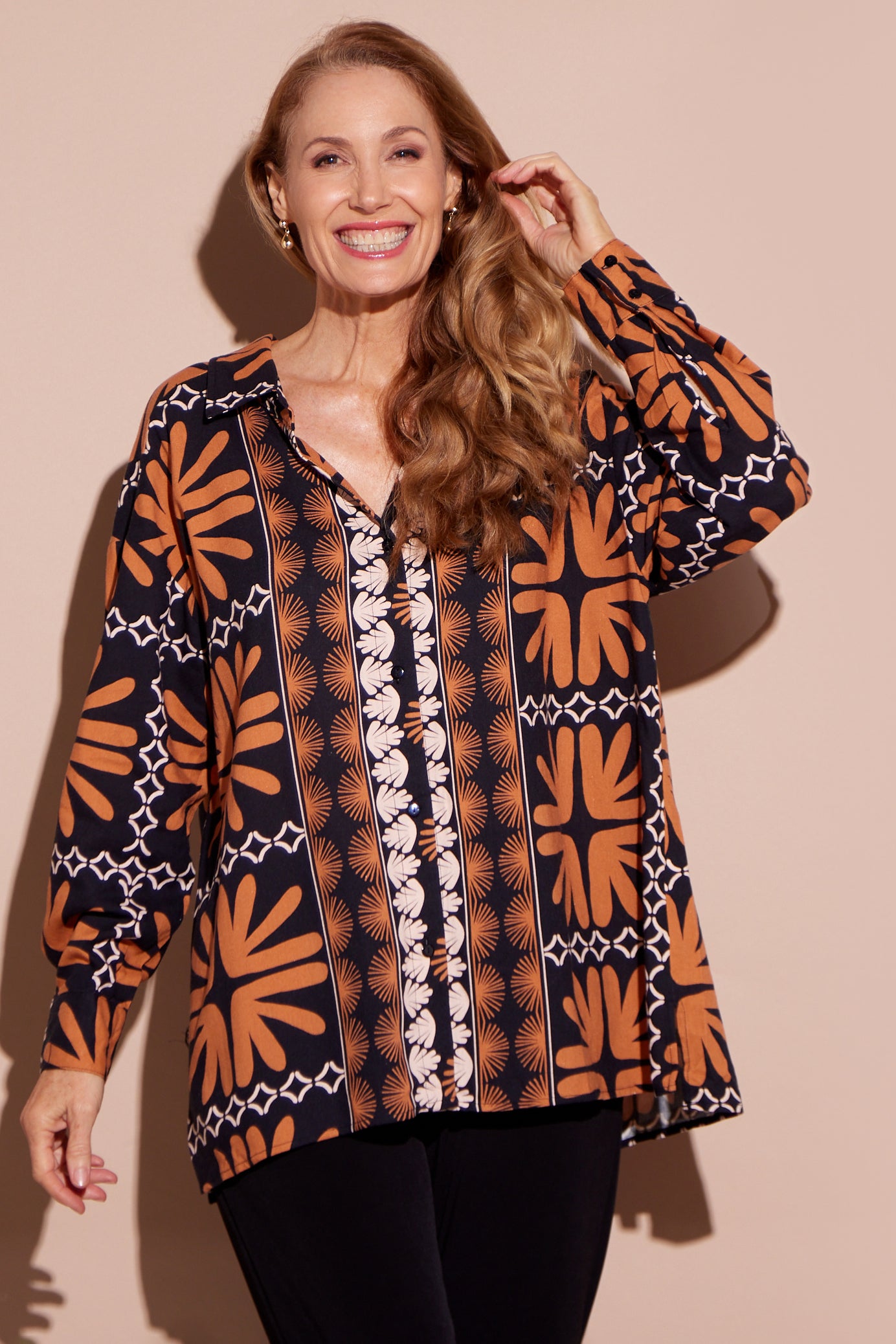 Gabrielle Shirt - 70s Terracotta