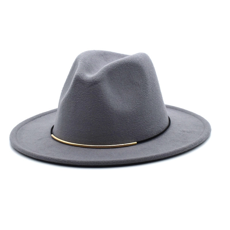 Men's Jazz Hat British Harajuku Style Retro Top Hat Women's Trendy Women's Woolen Hat