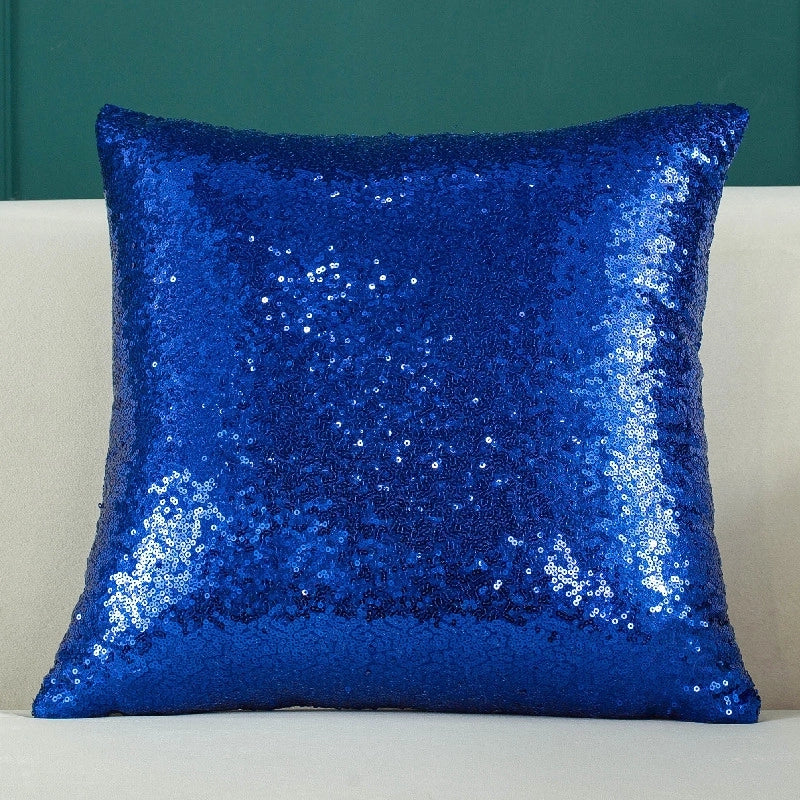 Classical Retro Solid Color Sequin Pillow Cases