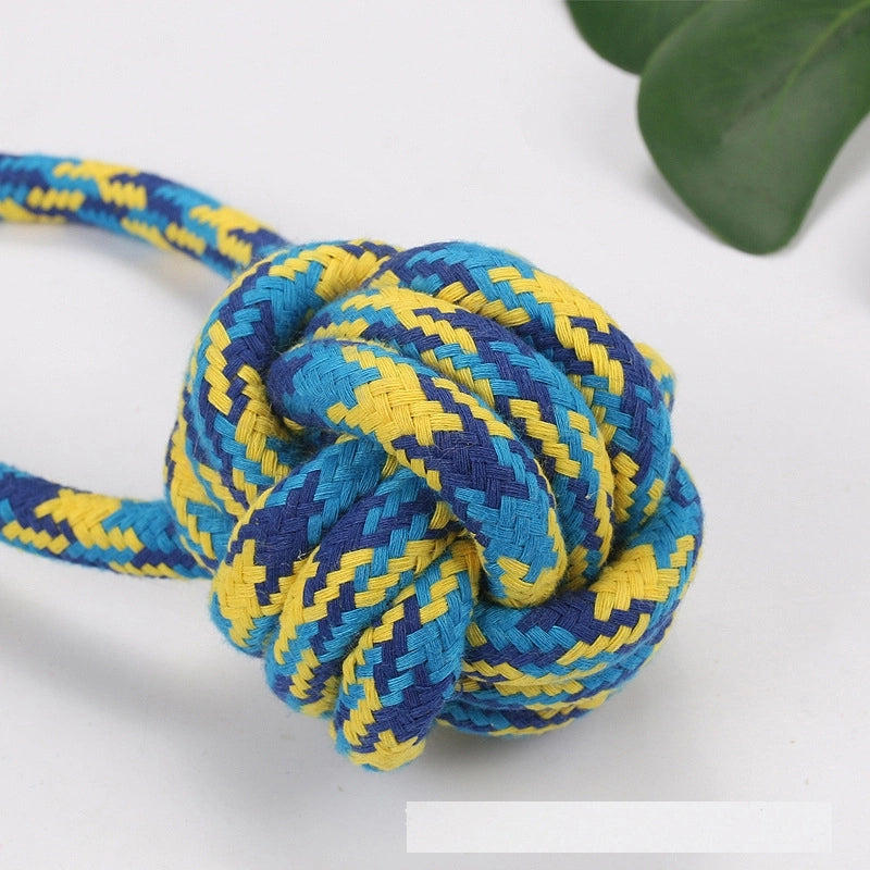Simple Molar Bite Resistant Cotton Rope Pet Toy Ball