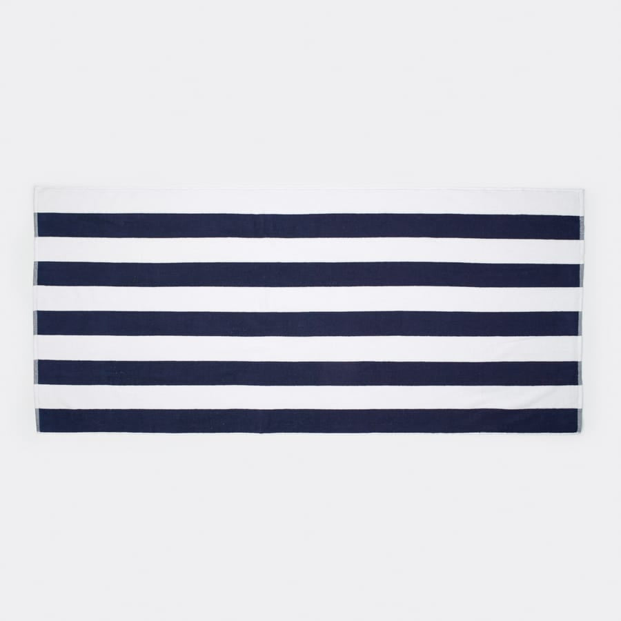 Stripe Pure Cotton Large Pool Towel