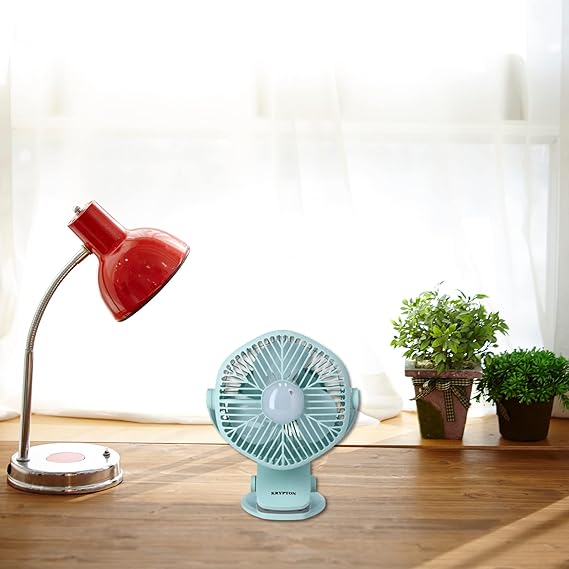 5 inch Rechargeable Powerful Table Fan With LED. Table Fan with Light