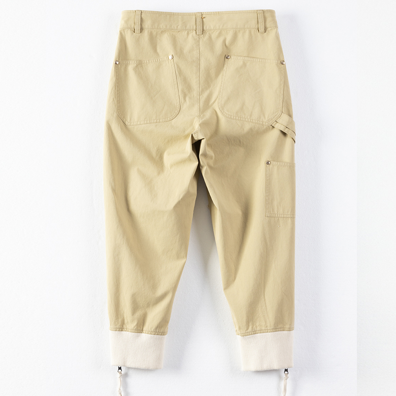 Cotton Casual Ripped Nine-Point Harem Pants