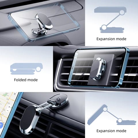 🔥Alloy Folding Magnetic Car Phone Holder🔥