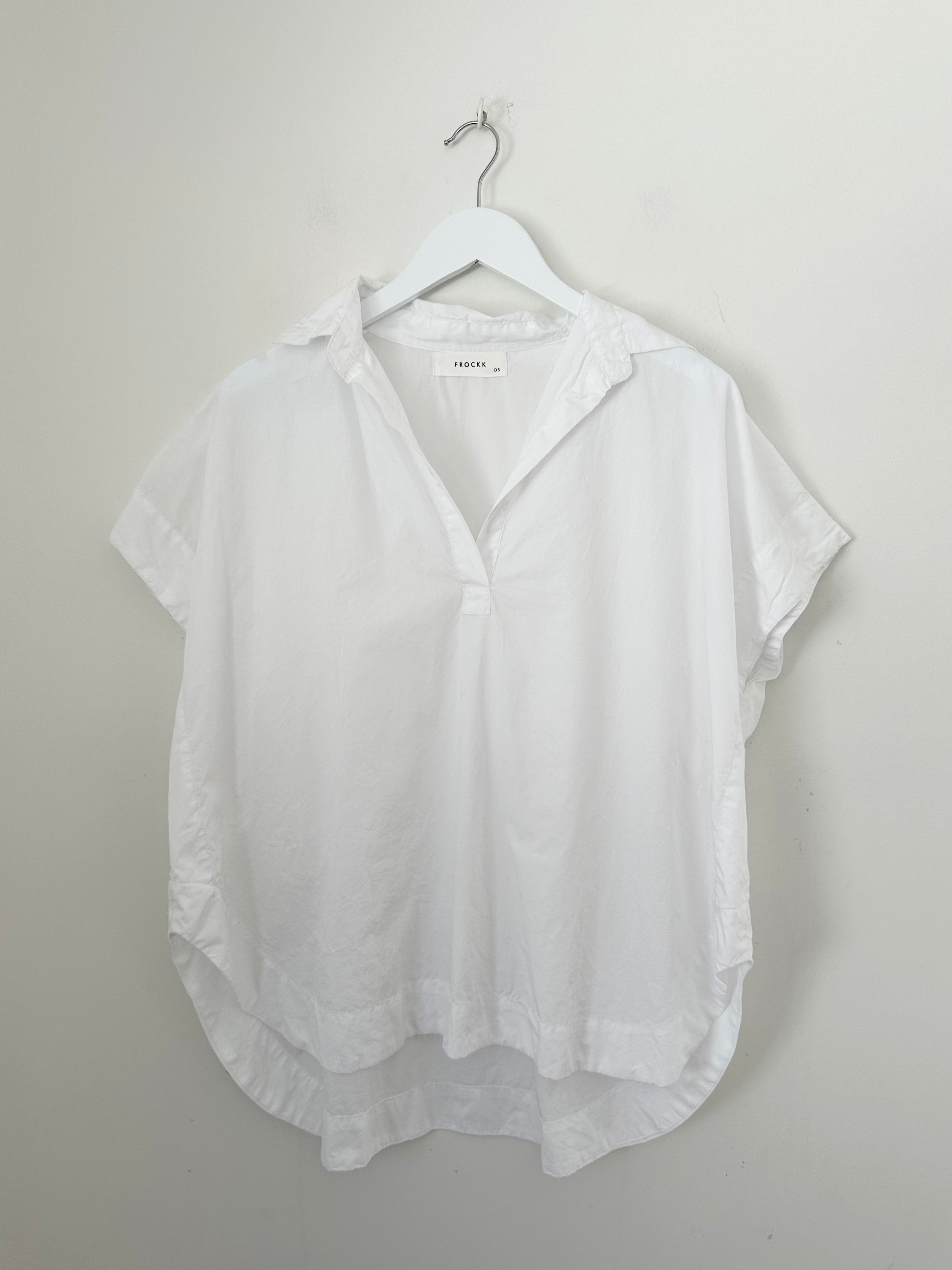 tara top - white cotton