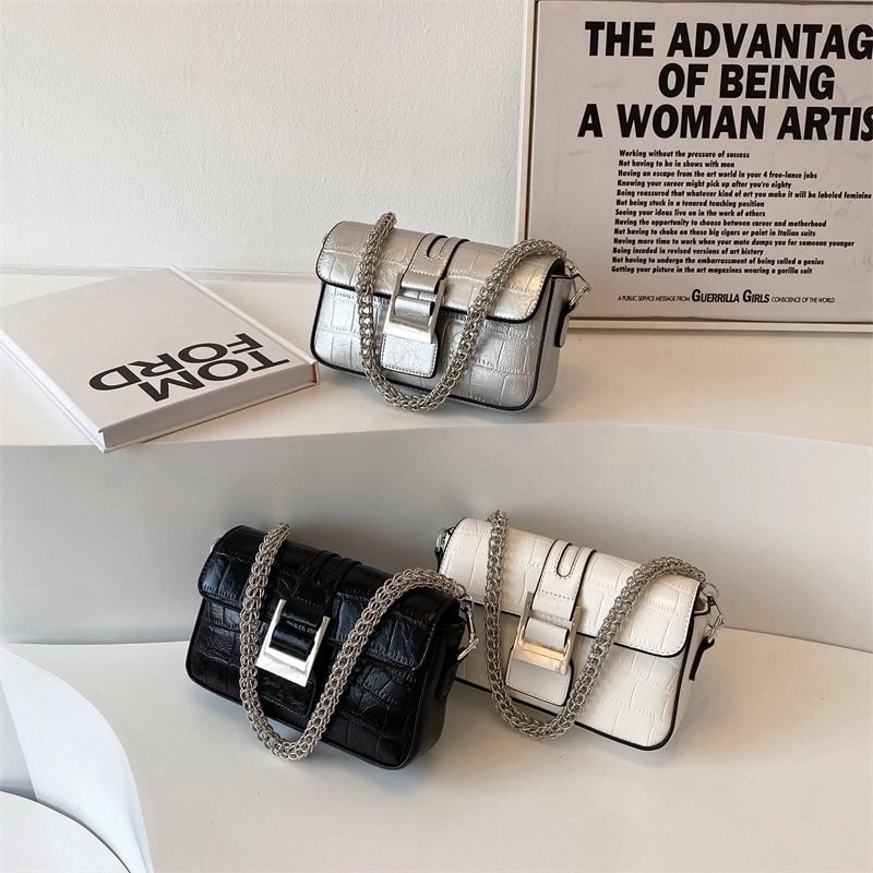 Women's Small Summer Pu Leather Streetwear Shoulder Bag