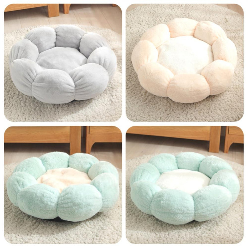 Round Flower Shape Cat Bed