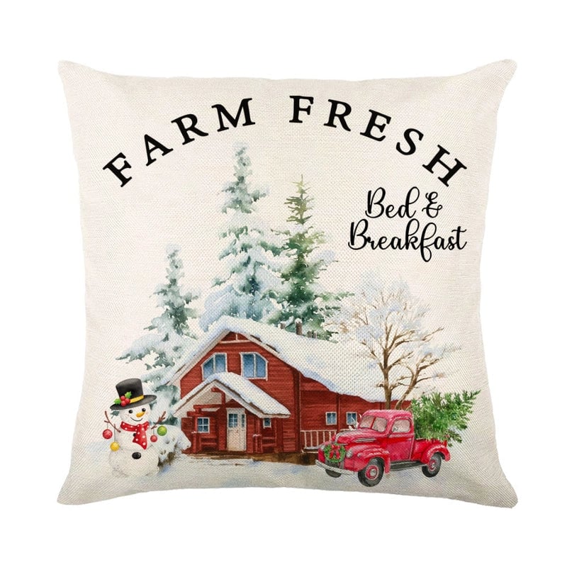 Casual Vacation Letter Linen Pillow Cases