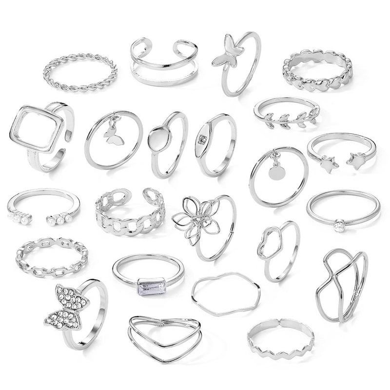 Animal Flower Alloy Plating Inlay Artificial Pearls Artificial Diamond Women's Open Rings