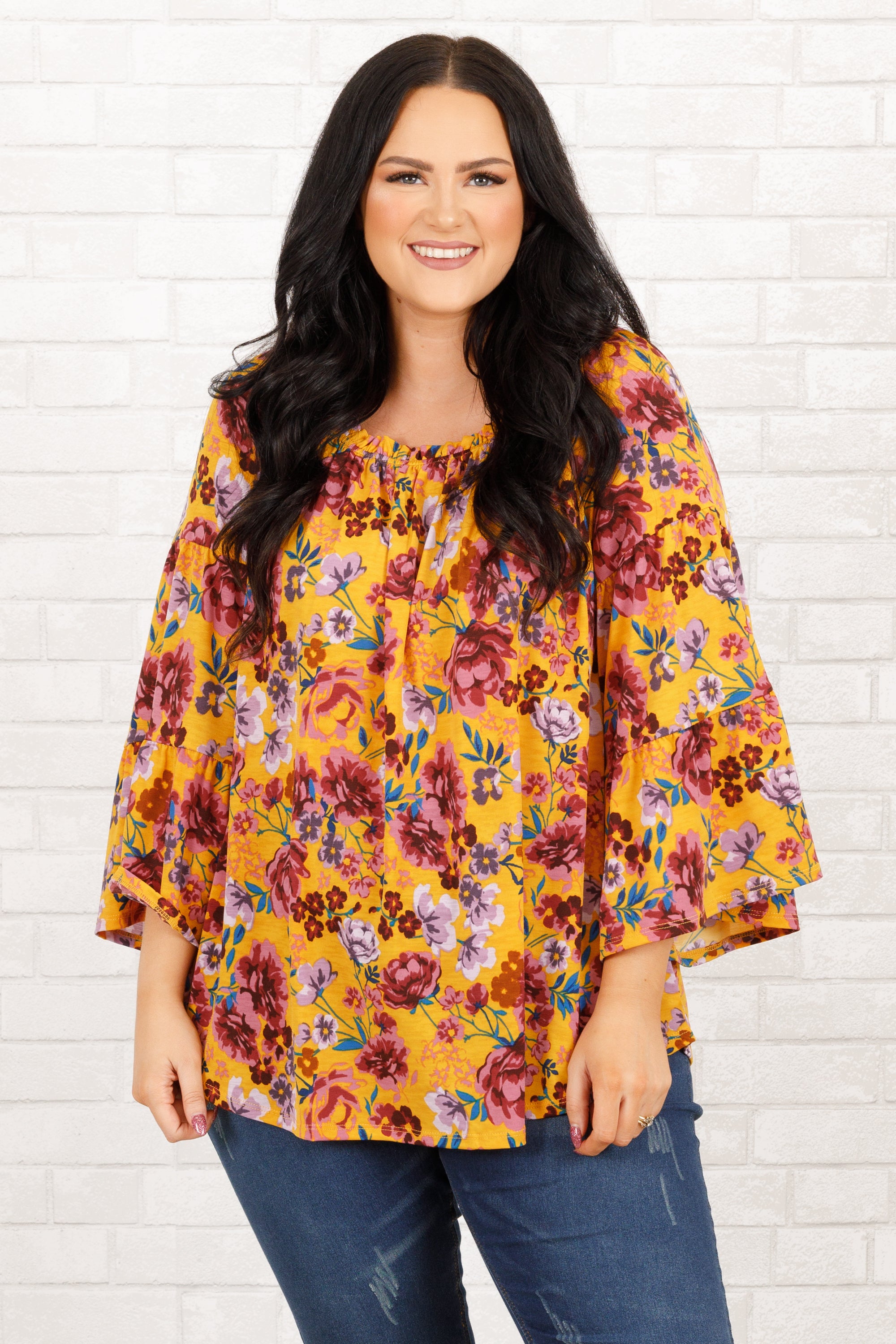 One Kiss Top. Marigold Mauve