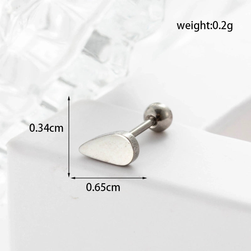 Ear Cartilage Rings & Studs Geometric 316L Stainless Steel  Plating