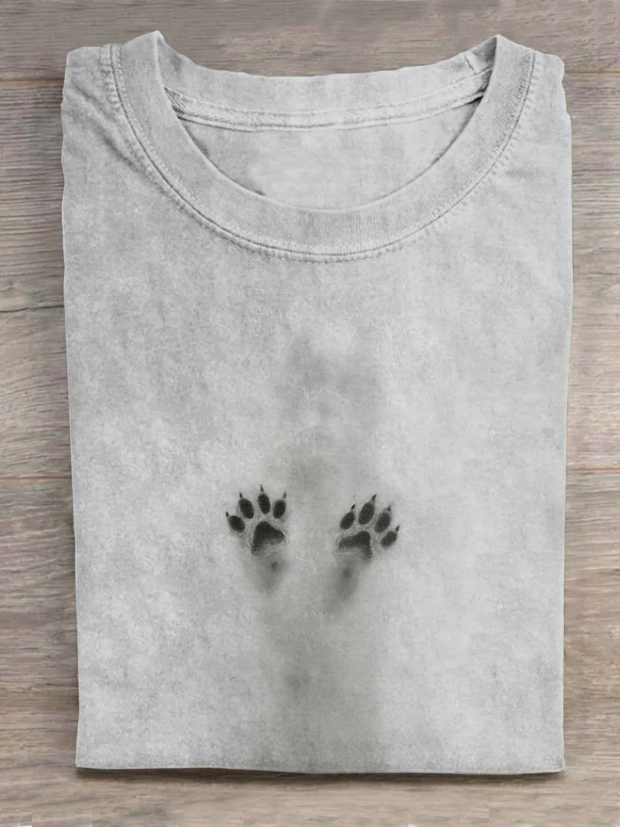 Shadow of Two Dog Paws T-shirt