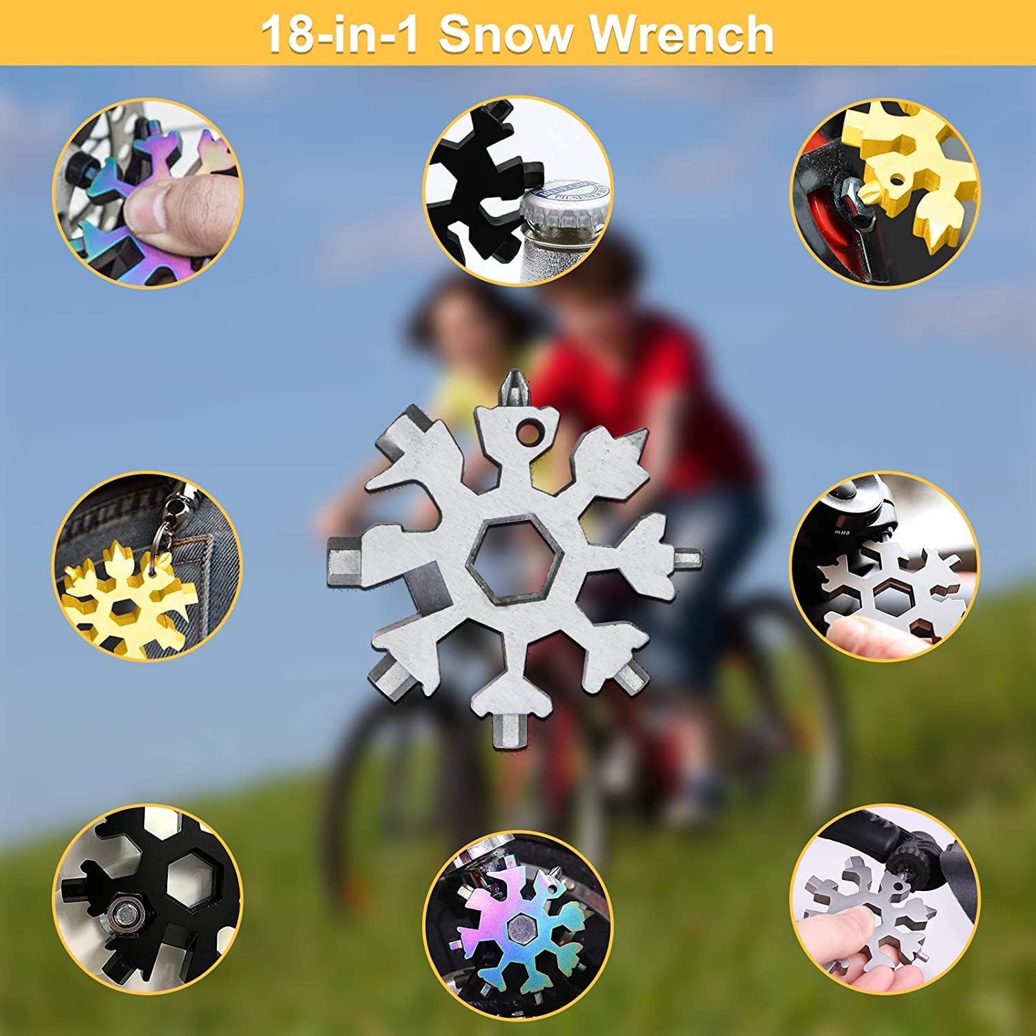 🎁Hot Sale-30% OFF🍓18-in-1 Stainless Steel Snowflakes Multi-Tool