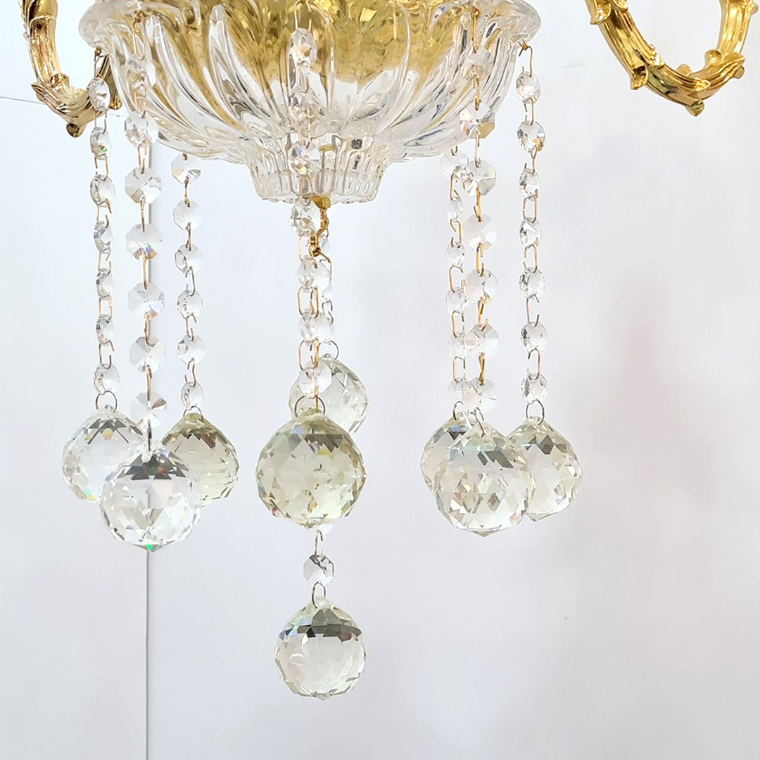 Golden Crystal Chandelier