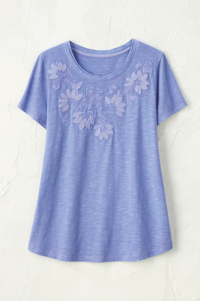 Swirling Petals Slub Tee