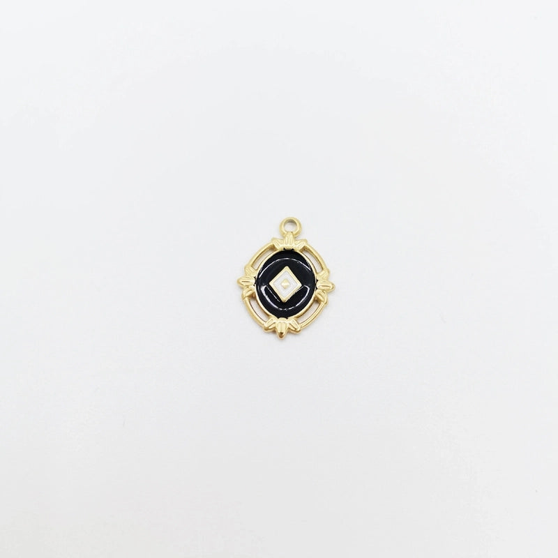 Fashion Round Water Droplets 304 Stainless Steel Natural Stone Zircon 14K Gold Plated Plating Inlay Stainless Steel Necklaces
