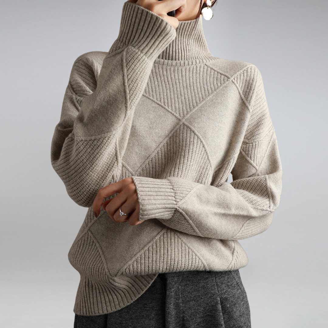 Amalia - soft cashmere turtleneck sweater