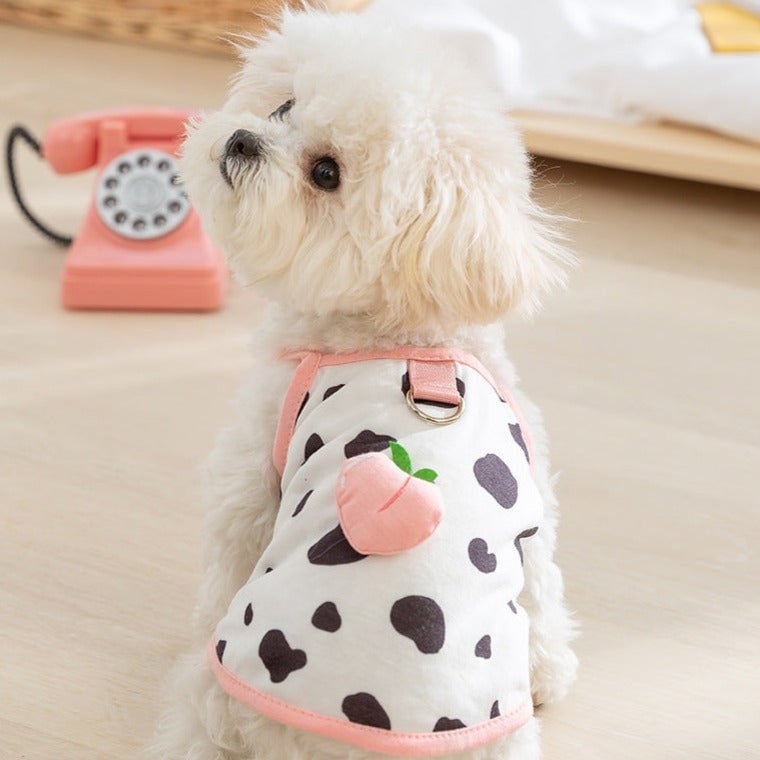 Cute Fruit Decor Dog Vest Harness
