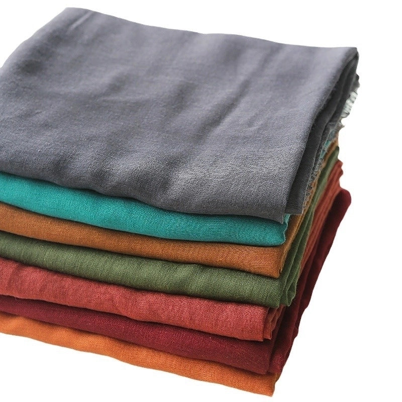 Women's Ethnic Style Solid Color Polyester Scarf
