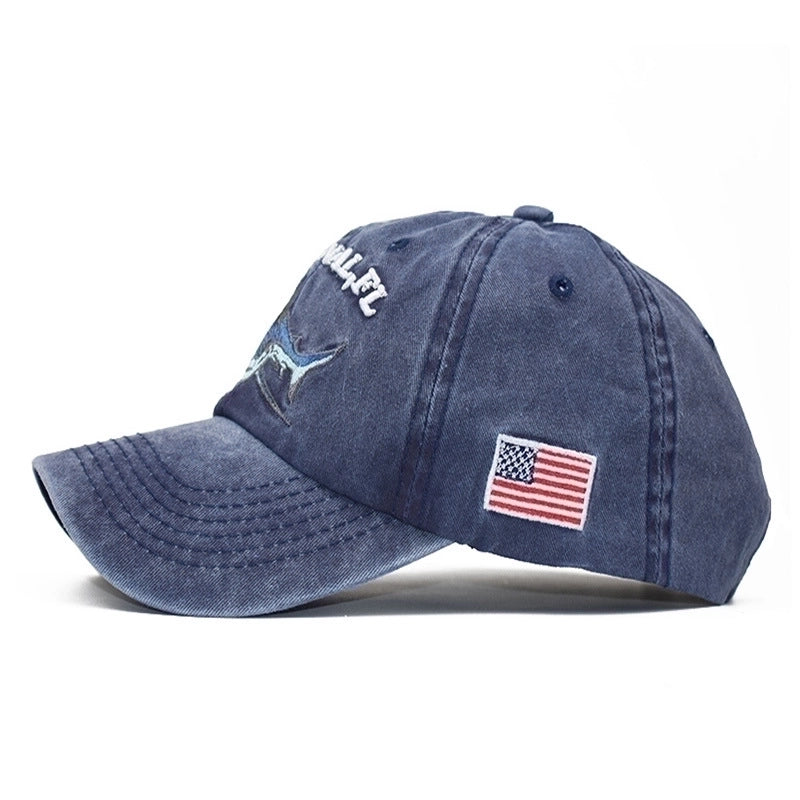 Unisex Vacation Cartoon Embroidery Curved Eaves Baseball Cap