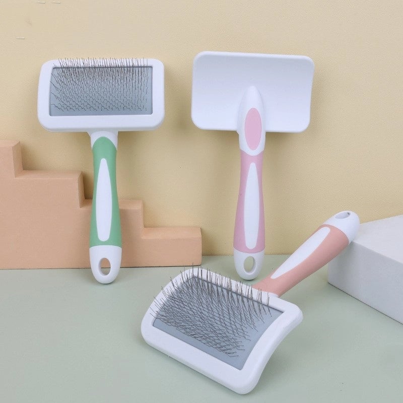 Minimalist Plastic Color Block Pet Grooming Tools