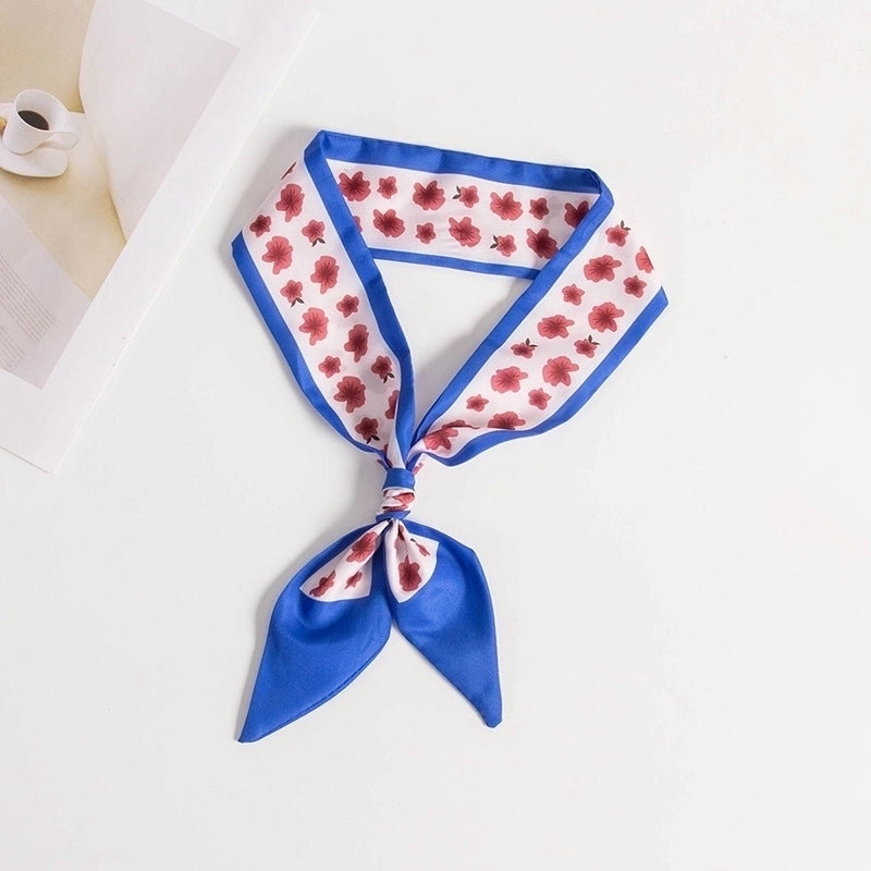 Women's Casual Minimalist Printing Plaid Flower Polyester Hair Band