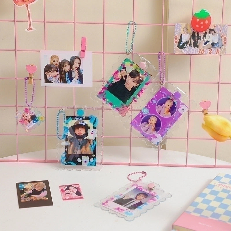 Women's Cartoon Pvc Flip Cover Card Holders