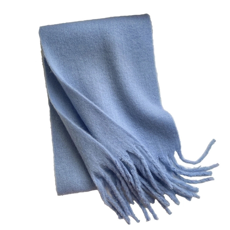 Unisex Sweet Solid Color Imitation Cashmere
