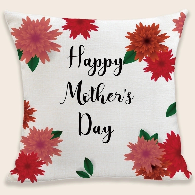 Mama Minimalist Classic Style Letter Plush Pillow Cases