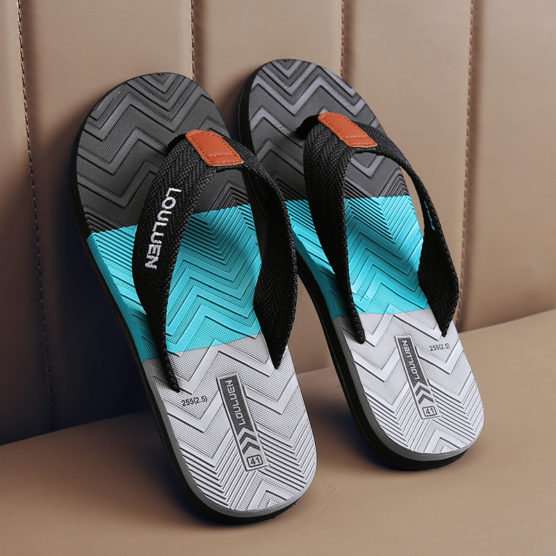 Fransikin business New Flip Flops Men Sandals 2024 New Male Shoes Thick Bottom EVA Non-slip Slippers Outdoor Beach shoes  Men Mixed Color Slippers