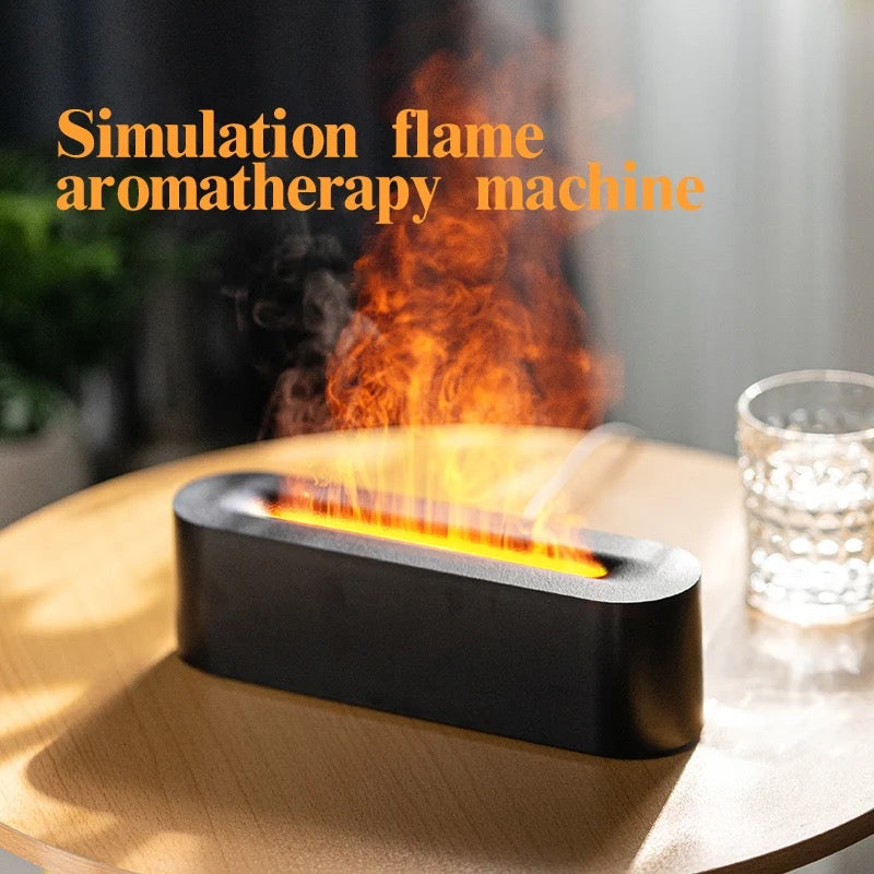 Fireplace Flame Diffuser. Aromatherapy Essential Oil Diffuser. 150ml Cool Mist Ultrasonic Humidifier