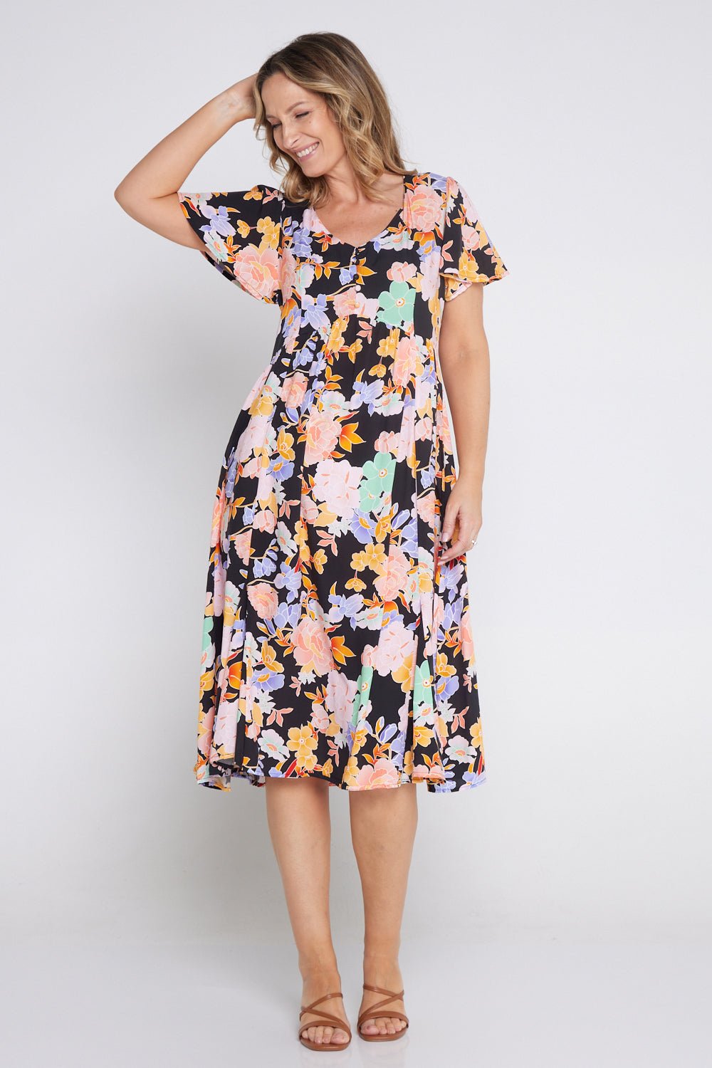 Dress - Peachy Floral