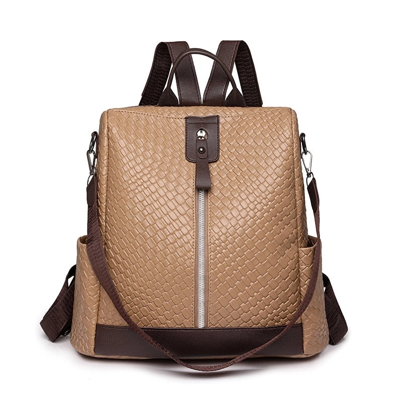 Waterproof Anti-theft Solid Color Travel Street Women's Backpack