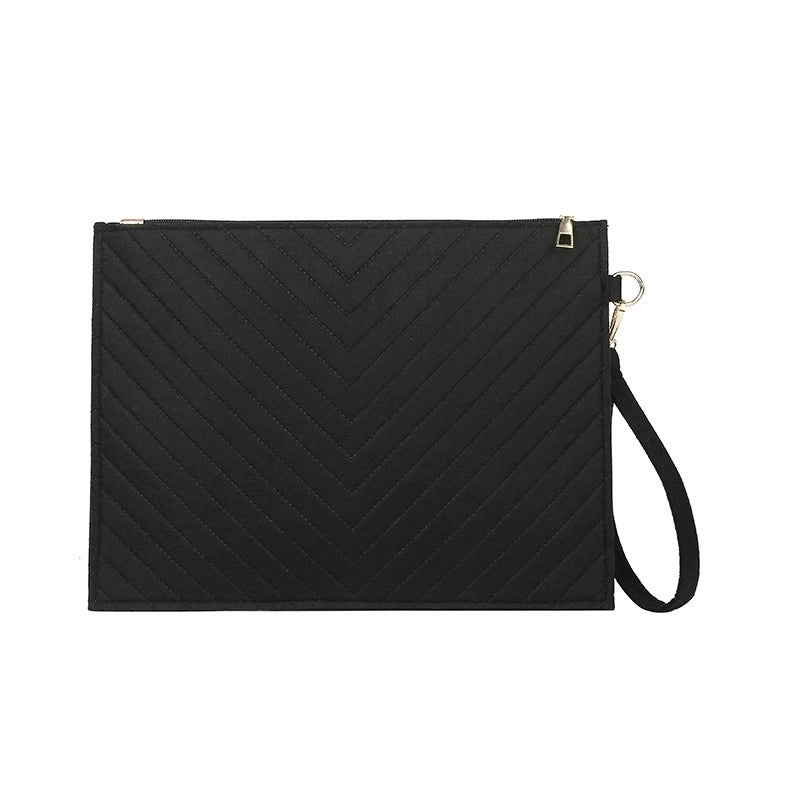 Black Khaki Green Nylon Plaid Square Evening Bags