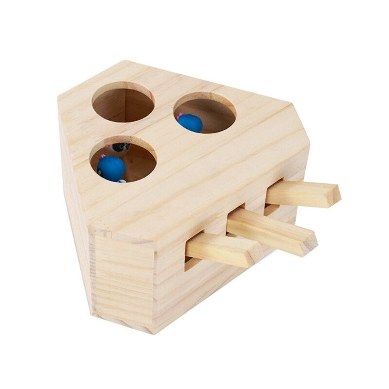 Wooden Cat Exercise Toy