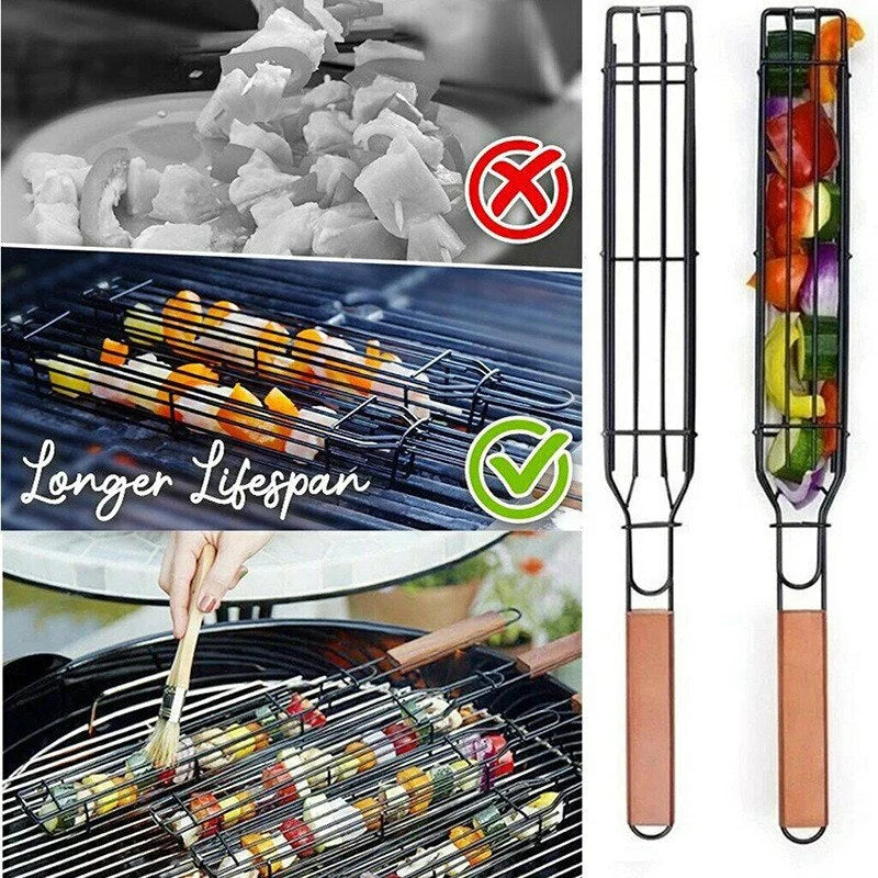 Reusable Kabob Grill Baskets