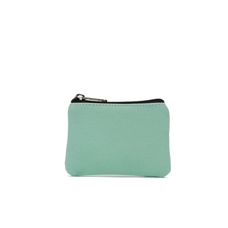New Cotton Canvas Fashion Men's And Women's Coin Purse Card Holder Simple Fabric Coin Pouch Storage Bag