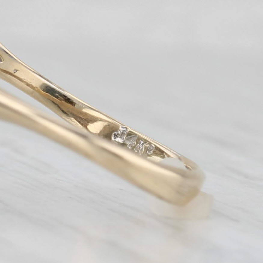 1.50ctw Diamond Cluster Ring 14k Yellow Gold Size 6.5 Cocktail