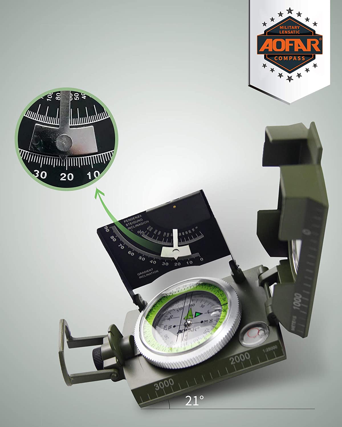 Multifunctional Military Aiming Navigation Compass Compass