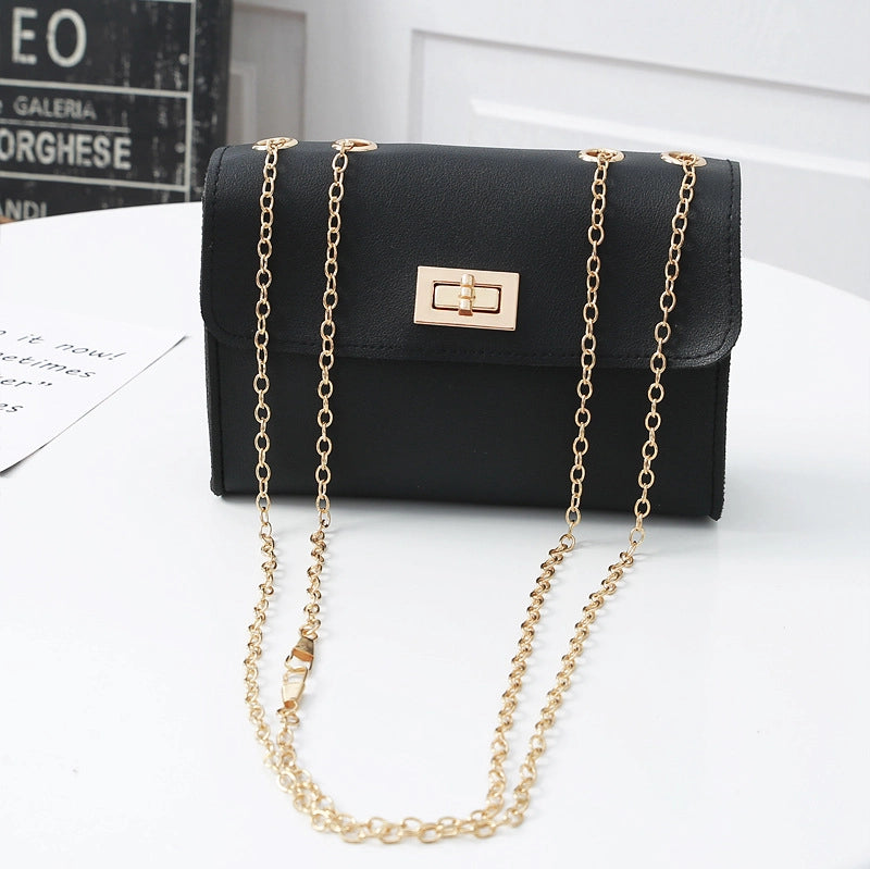 Summer Fashion Texture Simple Chain Small Square Phone Coin Purse Bag