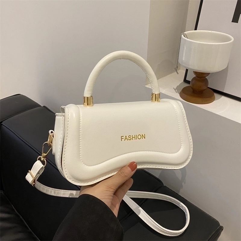 Women's Pu Leather Solid Color Vintage Style Square Flip Cover Handbag