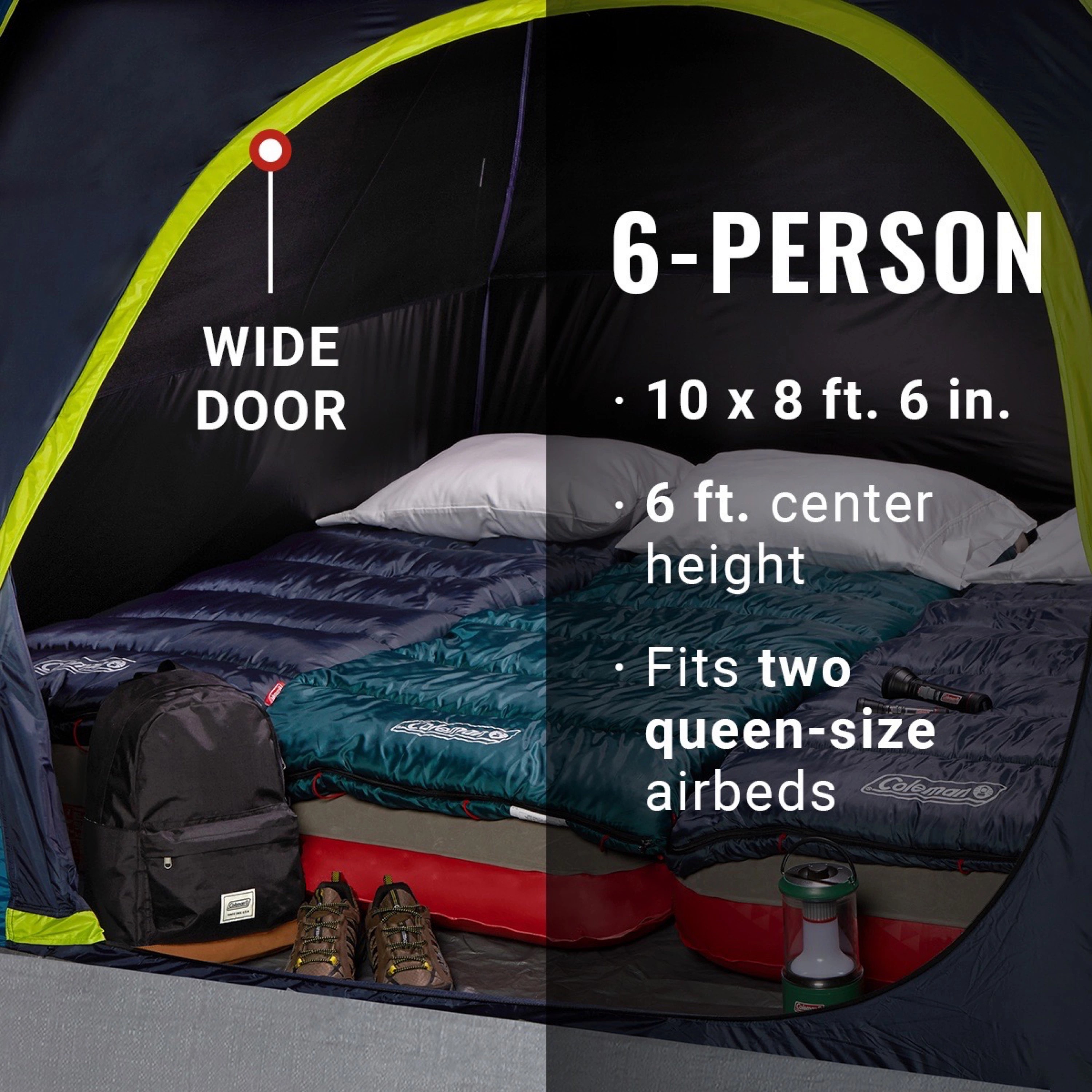 6-Person Dark Room™ Skydome™ Camping Tent