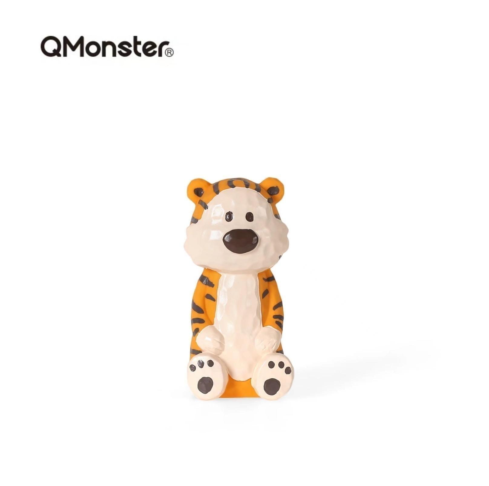 Q-Monster Latex Dog Toy for Chewing - Wood Carving Vibe Pet Boredom Buster