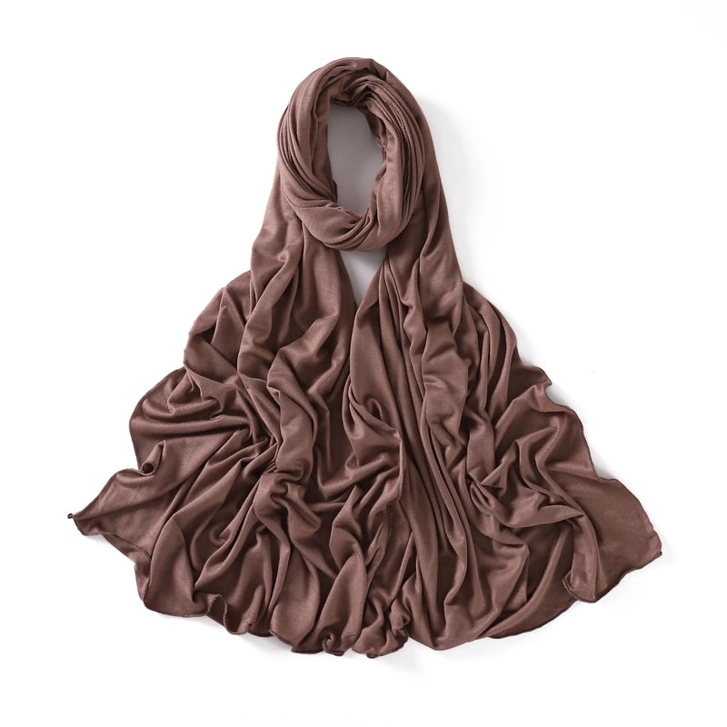 56 Color Optional Jersey Solid Color Mercerized Cotton Scarf Modal Long Scarf Jersey Cover Head Turban