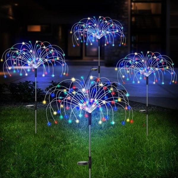 【 49% OFF Sale Ends In Today】- Waterproof  Solar Garden  Fireworks Lamp