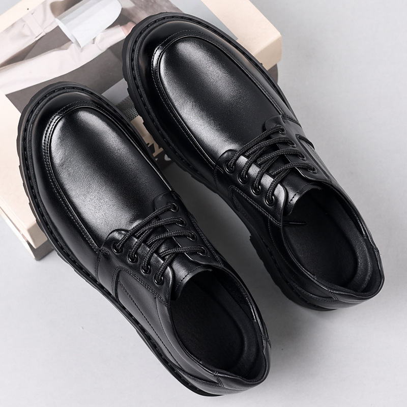 Gptsolvy New Genuine Leather Men Casual Shoes Lace Up Man Trendy Sneakers Comfy All-match  Breathable Tenis Sport Shoes Skateboard Shoes