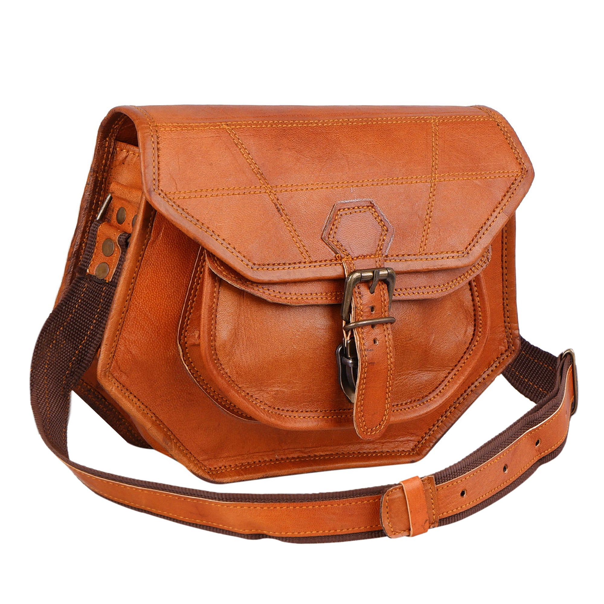 Women's Brown Real Leather Purse
