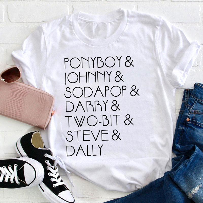 The Outsiders Shirt Characters Teacher T-Shirt