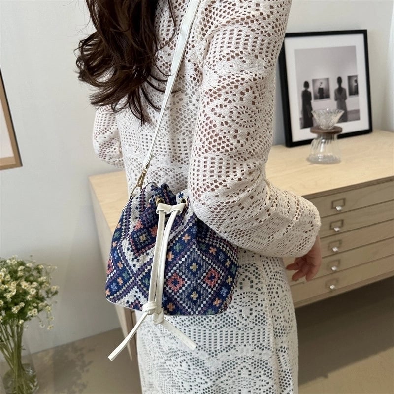 Western Style Summer Personalized Casual Popular Shoulder Fashion Crossbody Simple Trendy Bucket Bag For Women