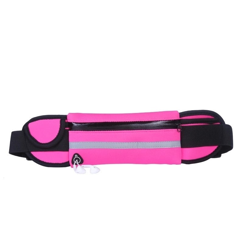 Unisex Sports Solid Color Composite Fabric Waist Bags